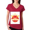 Junior Fit Softstyle Cotton V-Neck T-Shirt Thumbnail