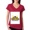 Junior Fit Softstyle Cotton V-Neck T-Shirt Thumbnail