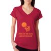 Junior Fit Softstyle Cotton V-Neck T-Shirt Thumbnail