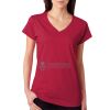 Junior Fit Softstyle Cotton V-Neck T-Shirt Thumbnail