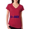 Junior Fit Softstyle Cotton V-Neck T-Shirt Thumbnail