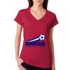 Junior Fit Softstyle Cotton V-Neck T-Shirt Thumbnail