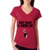 Junior Fit Softstyle Cotton V-Neck T-Shirt Thumbnail