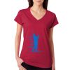 Junior Fit Softstyle Cotton V-Neck T-Shirt Thumbnail