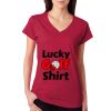 Junior Fit Softstyle Cotton V-Neck T-Shirt Thumbnail