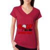 Junior Fit Softstyle Cotton V-Neck T-Shirt Thumbnail
