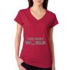 Junior Fit Softstyle Cotton V-Neck T-Shirt Thumbnail