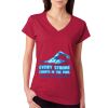 Junior Fit Softstyle Cotton V-Neck T-Shirt Thumbnail