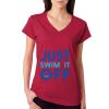 Junior Fit Softstyle Cotton V-Neck T-Shirt Thumbnail