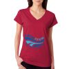 Junior Fit Softstyle Cotton V-Neck T-Shirt Thumbnail