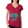 Junior Fit Softstyle Cotton V-Neck T-Shirt Thumbnail